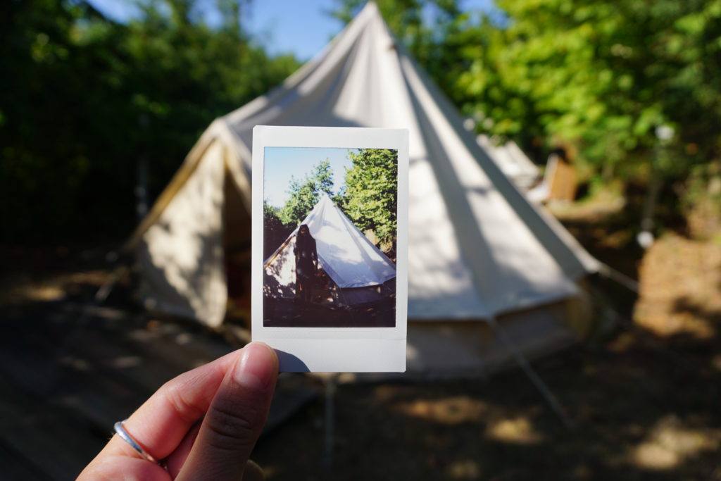 tipi tents on our camping